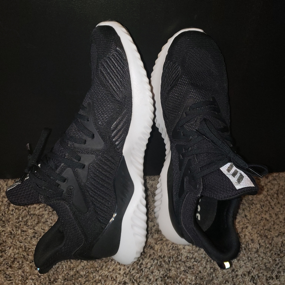 Adidas Alpha3ounce Black and White Men Shoe Size 10.5